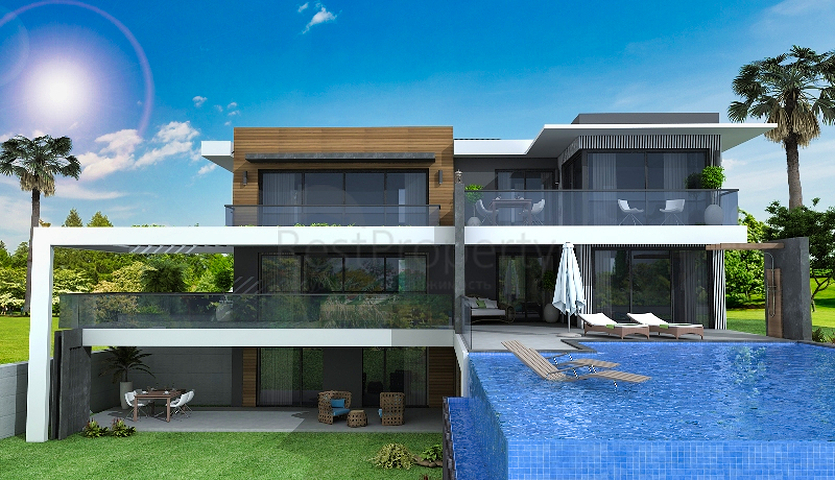 Новая вилла планировки 4+1 в районе Фетхие 