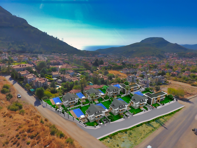 Новая вилла планировки 4+1 в районе Фетхие 