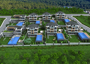 Новая вилла планировки 4+1 в районе Фетхие 