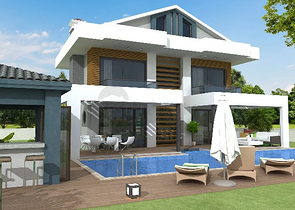 Просторная вилла планировки 4+1 в районе Фетхие 