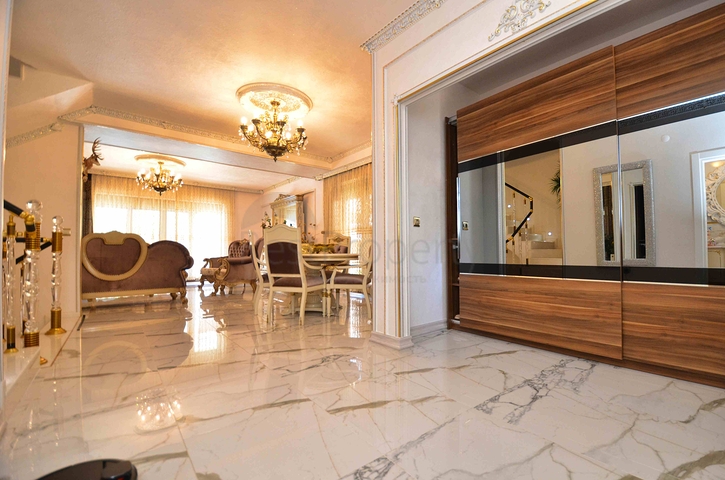 Виллы класса люкс , планировки 5+2 в микрорайоне Сарысу - Анталия 