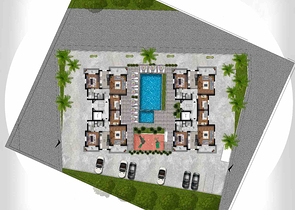 Квартира с бассейном планировки 2+1 в районе Кепез - Анталия