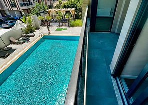 Квартира у подножия гор планировки 2+1 в микрорайоне Лиман - Анталия