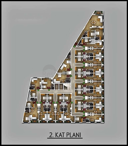 Квартира  планировки 2+1 в районе Фетхие - Анталия 