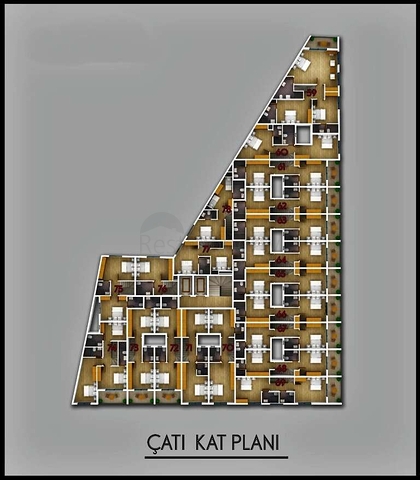 Квартира  планировки 2+1 в районе Фетхие - Анталия 