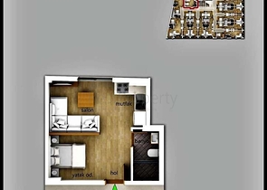 Квартира  планировки 2+1 в районе Фетхие - Анталия 