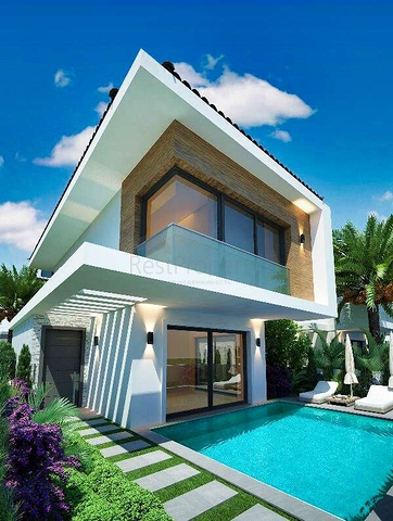 Новая вилла планировки 4+1 в районе Фетхие - Анталия