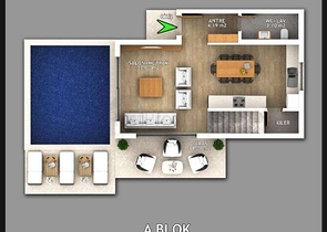 Новая вилла планировки 4+1 в районе Фетхие - Анталия