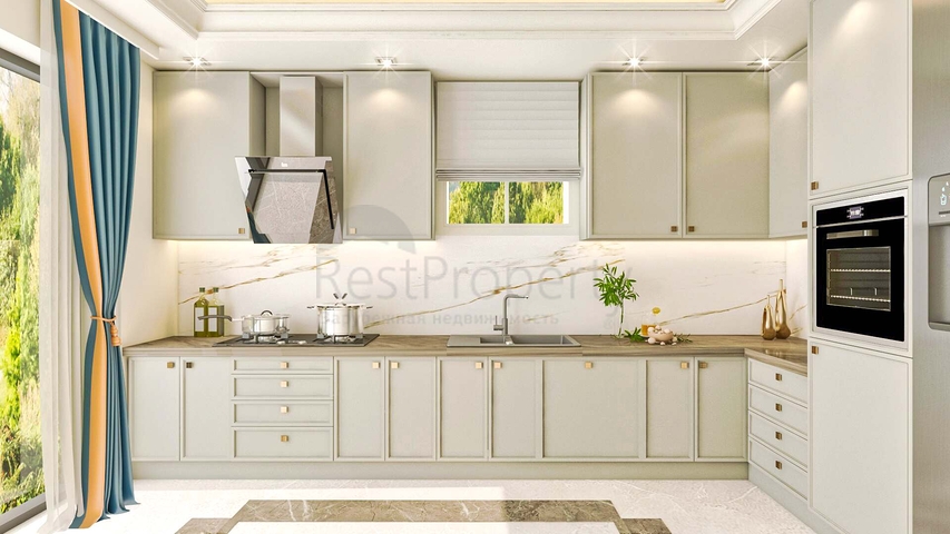 Вилла планировки7+1 в районе Дошемеалты - Анталия 