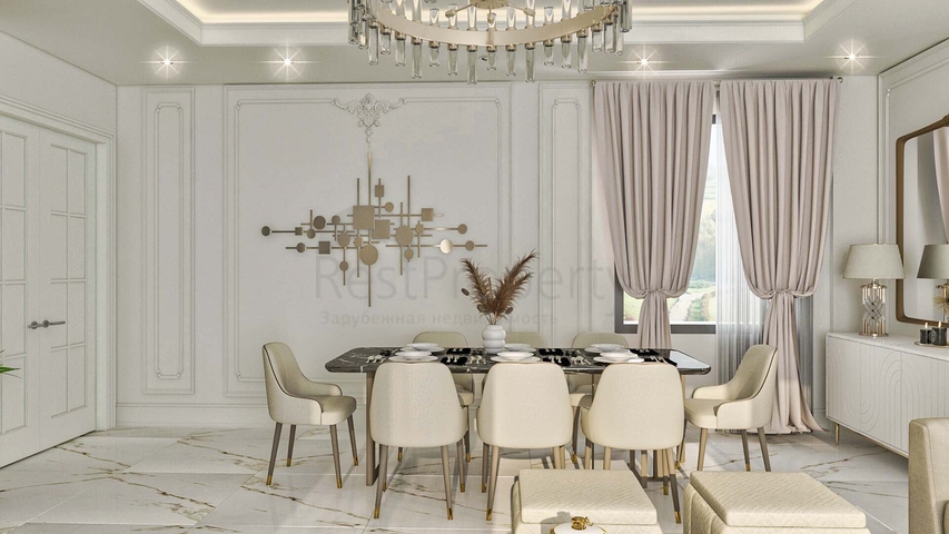 Вилла планировки7+1 в районе Дошемеалты - Анталия 