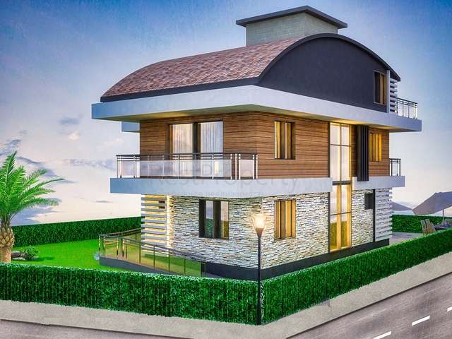 Вилла планировки7+1 в районе Дошемеалты - Анталия 