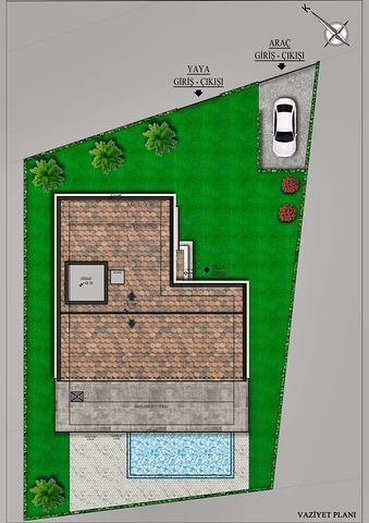 Вилла планировки7+1 в районе Дошемеалты - Анталия 