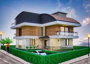 Вилла планировки7+1 в районе Дошемеалты - Анталия 