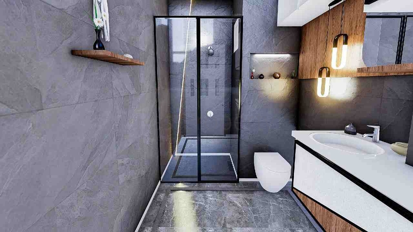 Квартира планировки 4+2 дуплекс в районе Кепез - Анталия 