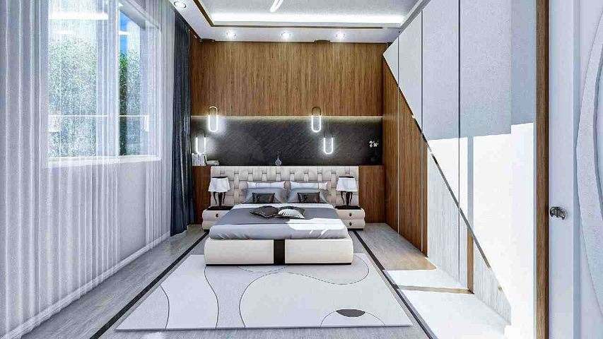 Квартира планировки 4+2 дуплекс в районе Кепез - Анталия 