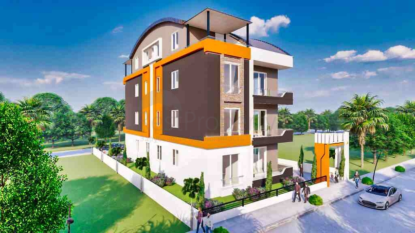 Квартира планировки 4+2 дуплекс в районе Кепез - Анталия 