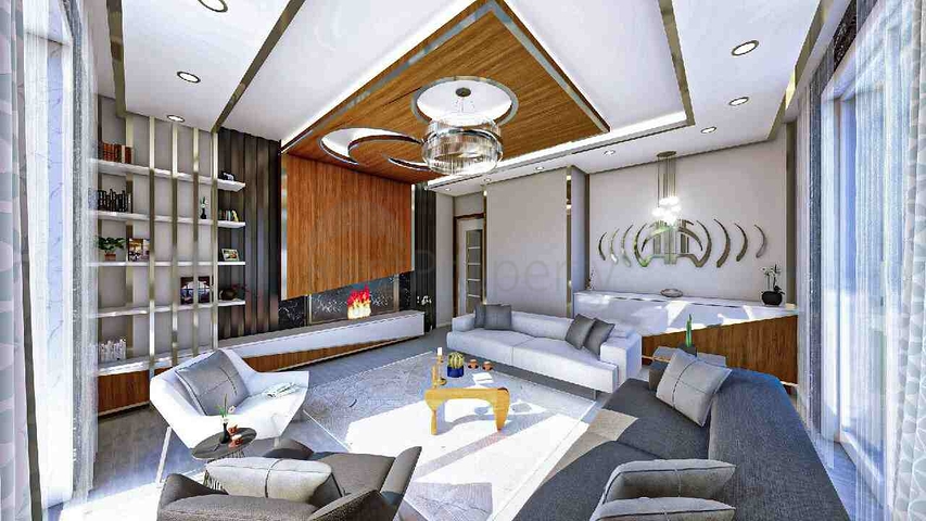 Квартира планировки 4+2 дуплекс в районе Кепез - Анталия 