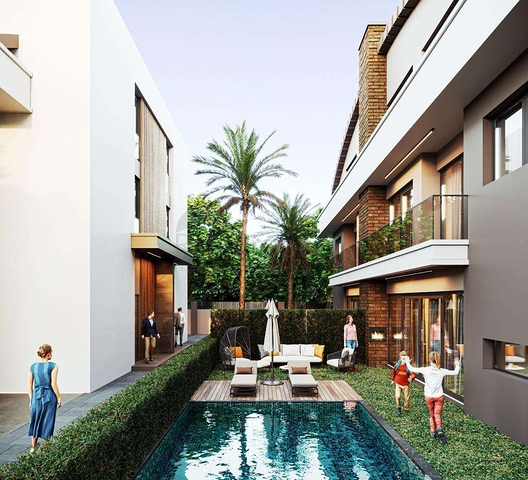 Вилла просторной планировки 5+1 в районе Молла Юсуф - Анталия 