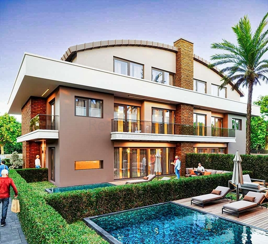 Вилла просторной планировки 5+1 в районе Молла Юсуф - Анталия 