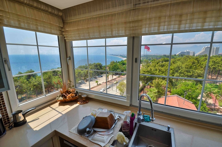 Квартира планировки 4+1 в микрорайоне Бахчелиэвлер - Анталия 