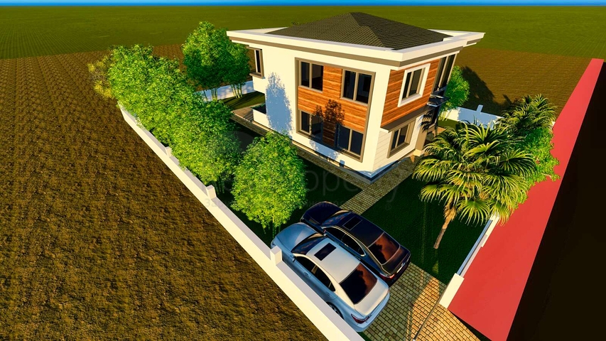 Вилла планировки 4+1 в районе Кемер - Анталия 