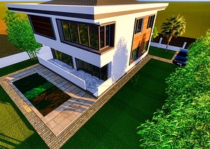 Вилла планировки 4+1 в районе Кемер - Анталия 