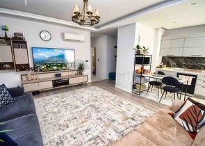 Мебелированная квартира планировки 2+1 в микрорайоне Хурма - Анталия 