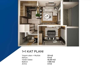 Инвестиционный проект в районе Алтынташ - Анталия 