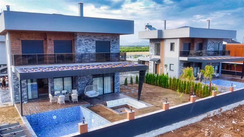 Вилла планировки 3+1 в районе Дощемеалты - Анталия 