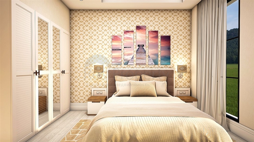 Квартира планировки 5+3 в районе Белек - Анталия 