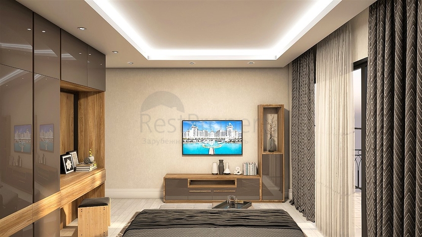 Квартира планировки 5+3 в районе Белек - Анталия 