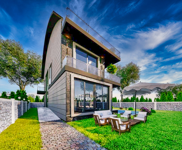 Вилла планировки 6+1 в районе Белек - Анталия 