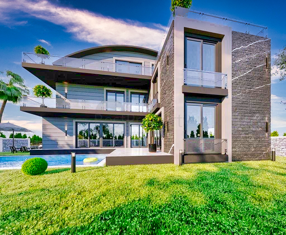 Вилла планировки 6+1 в районе Белек - Анталия 