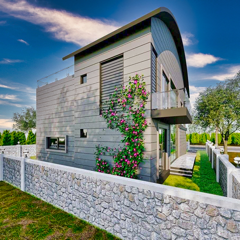 Вилла планировки 6+1 в районе Белек - Анталия 