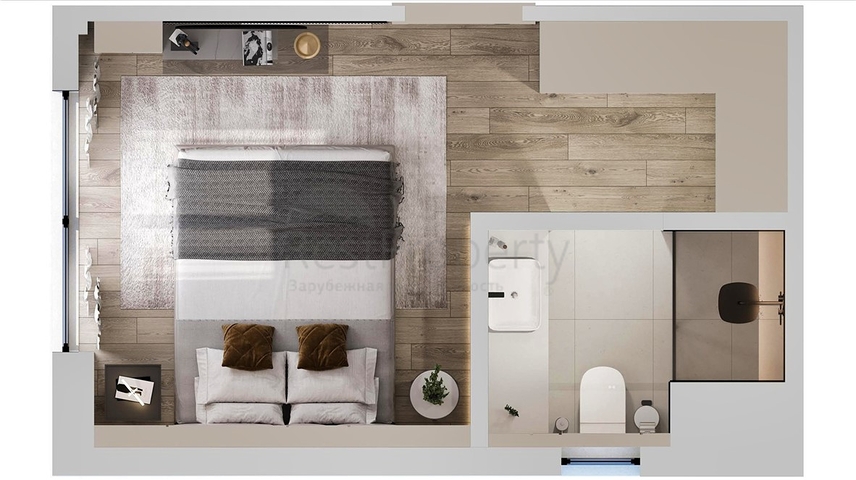 Квартиры планировки 2+1 , 3+1 и 4+1 дуплекс в районе Лара - Анталия 