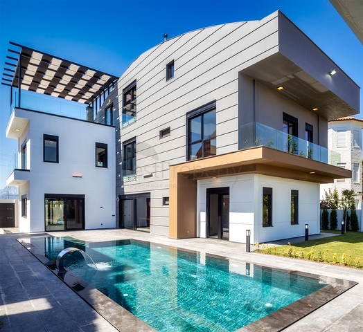 Вилла планировки 6+1 в районе Дошемеалты - Анталия 