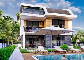 Вилла планировки 4+1 в районе Белек - Анталия 