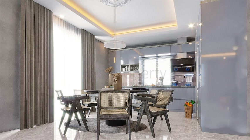 Вилла планировки 4+1 в районе Белек - Анталия 