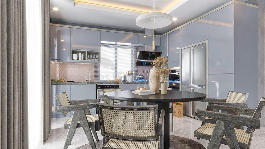 Вилла планировки 4+1 в районе Белек - Анталия 