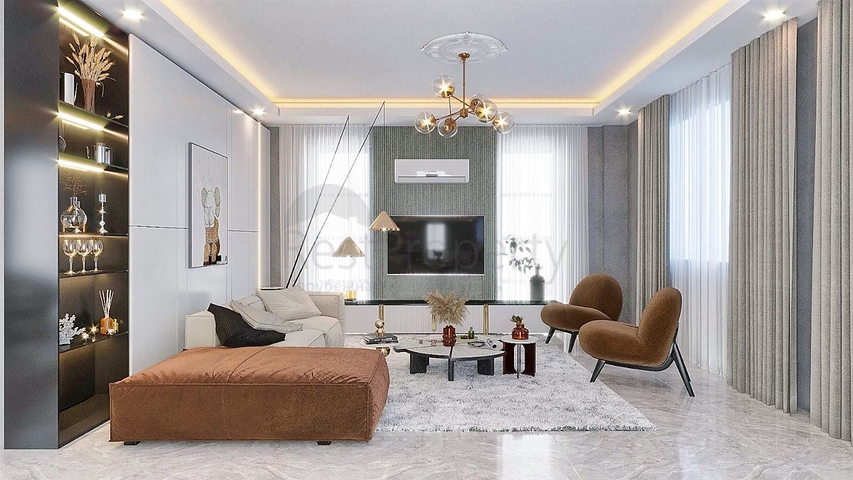 Вилла планировки 4+1 в районе Белек - Анталия 