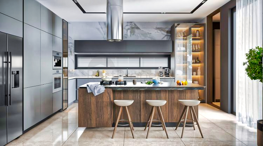 Вилла в комплексе планировки 9+2 в районе Дошемеалты - Анталия 