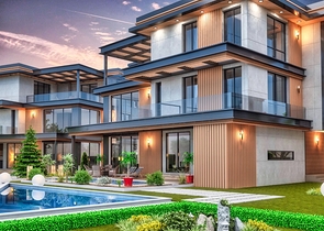 Вилла в комплексе планировки 9+2 в районе Дошемеалты - Анталия 