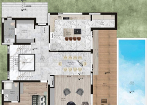 Вилла в комплексе планировки 9+2 в районе Дошемеалты - Анталия 
