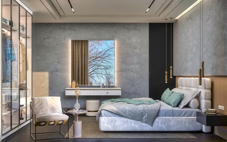 Вилла планировки 4+1 в районе Дошемеалты - Анталия