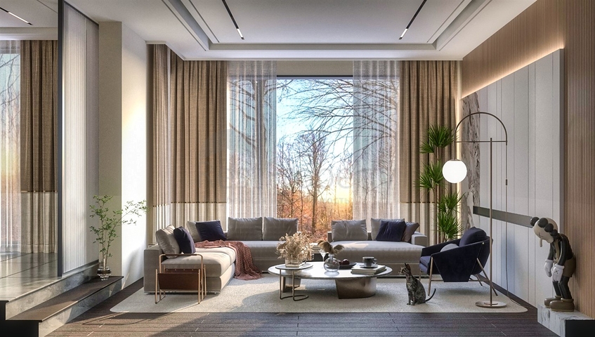 Вилла планировки 4+1 в районе Дошемеалты - Анталия