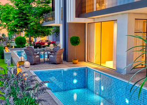 Вилла планировки 4+1 в районе Дошемеалты - Анталия