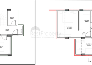Инвестиционный проект виллы планировки 4+1 в районе Алтынташ - Анталия 