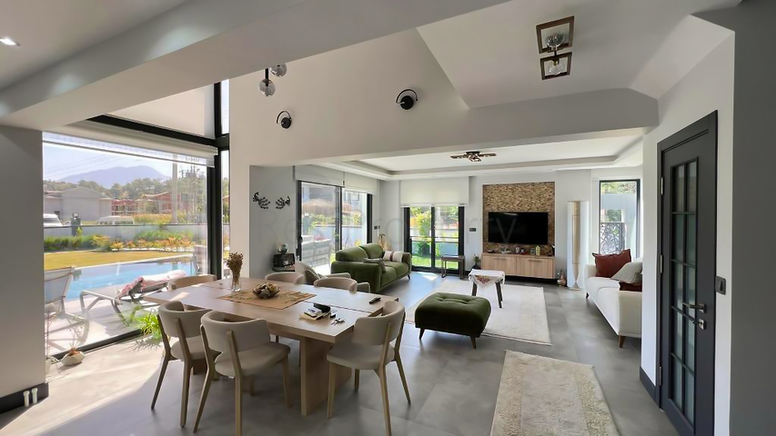 Вилла планировки 4+1 в районе Фетхие - Анталия