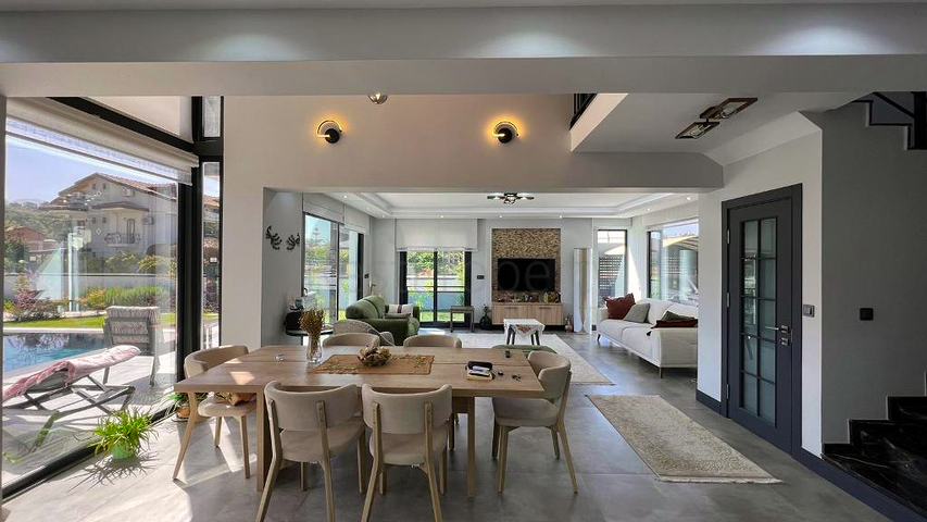 Вилла планировки 4+1 в районе Фетхие - Анталия