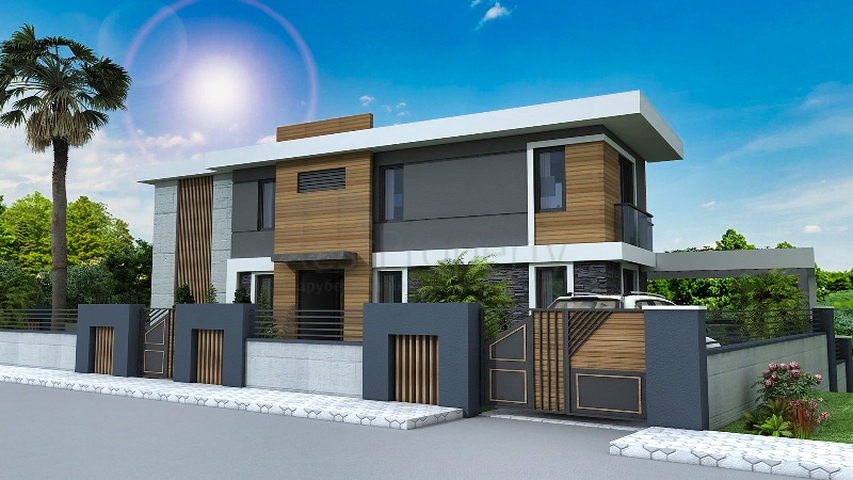 Вилла планировки 4+1 в районе Фетхие - Анталия 